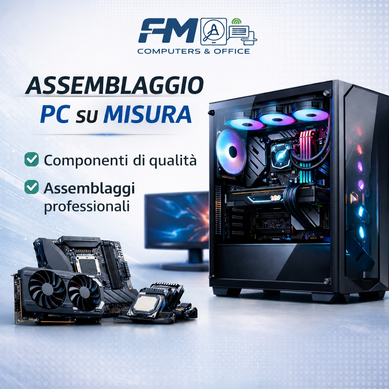 Assemblaggio PC su misura