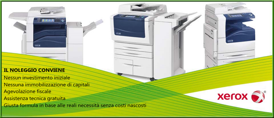 Noleggio fotocopiatrici Xerox
